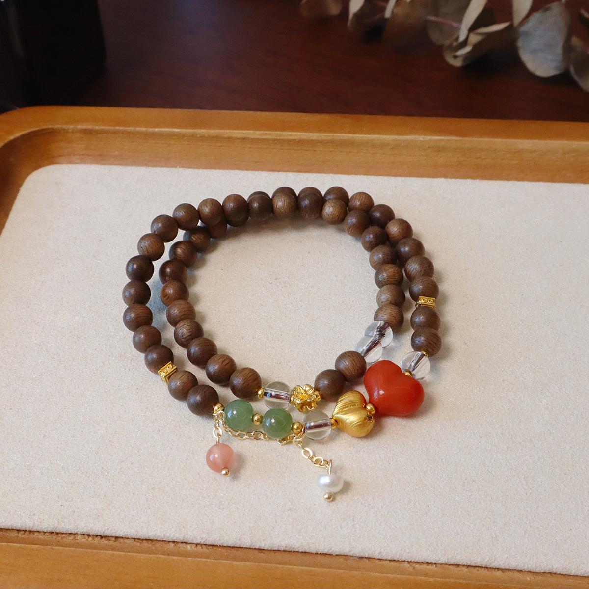 Natural agarwood bracelet agatefashion women daily jewelry gift