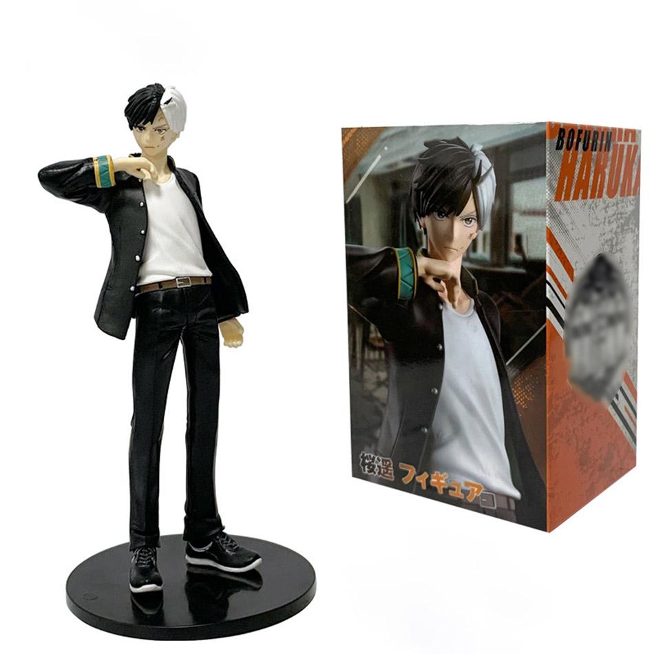 PVC Windproof Anime Merch | Noodle Stopper Figure - Standing Sakura Haruka & Sitting Suoh Hayato | Fan Collection Edition