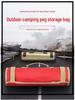 Large Outdoor Tote for Camping Gear: Includes Peg Storage, Tarp, Tent Pegs, and Hammer Kit