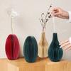 Paper Honeycomb Ball Flower Vase Modern Bud Vases Dried Flower Arrangement Container Table Centerpiece Home Office Decoration