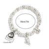 Retro Schwarzes Herz Anhänger Armband Verstellbare Kette Trendiger Kreativer Damen Party Schmuck Geschenk
