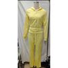Set con felpa casual color block e pantaloni in maglia da donna Street Style 2025 per Primavera e Autunno