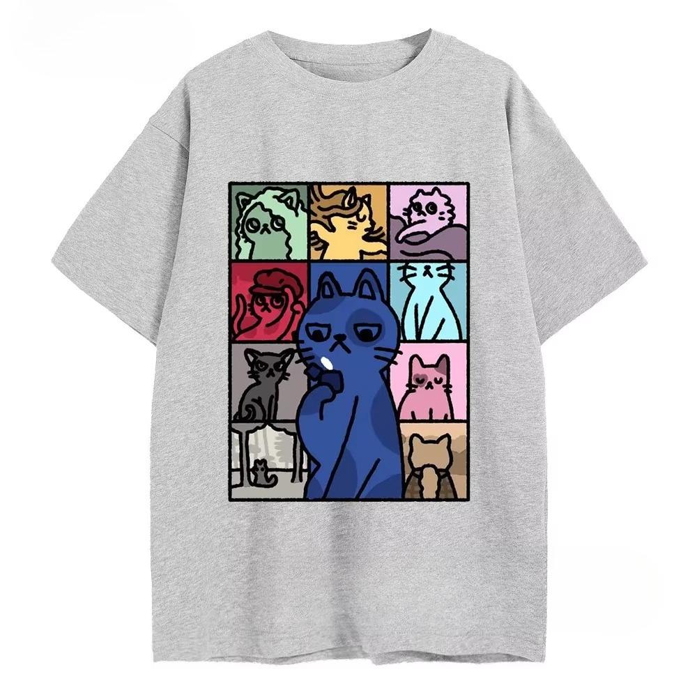2026 Sommer Neuer Stil Herren Kurzarm 100% Baumwolle Bedruckt Locker Bequem T-Shirt
