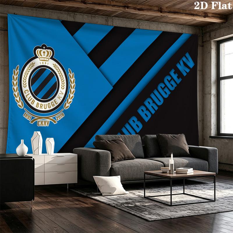 Royal Belgian Football Club Pattern Home Decor Tapestry, Wall Hanging, Decorative RV Wall Cloth.MGT0918123