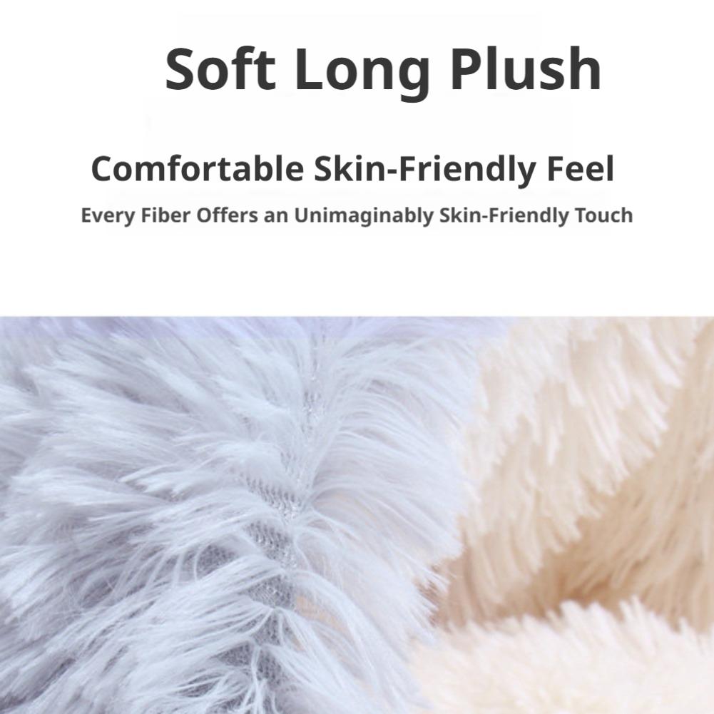 Winter Thermal Shell Cat Bed Soft Plush Shell-Shaped Semi-Enclosed Sleeping Nest for Small Dogs Kitten Pet Bed Comfortable Warm
