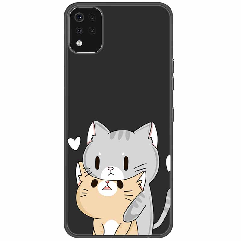 Phone Case For LG K42 K52 K62 Q52 Case Soft Painted Wolf Silicone Black Covers For LG K62 Cases K 42 Shockproof Funda for LGK52