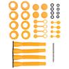 4 Set Gas Can Spout Kit Leakproof Flexible Nozzle Replacement Set for 1 2 5 10 Gal Cans