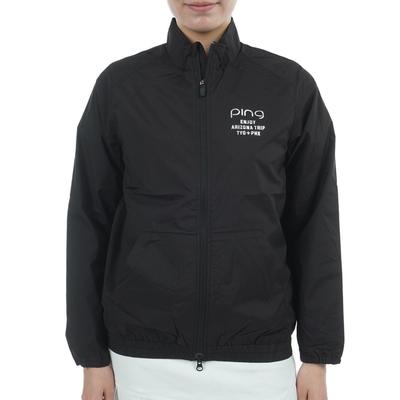 Bluzon golfowy zapinany na zamek na całej długości S [Ping Apparel] Damski (Wodoodporny, Rozciągliwy) / / 622-5120200 010_Czarny