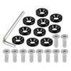 Motoforti 1 Set M6 Finishing Countersunk Fender Bumper Washers Gasket Screw Engine Bay Fastener Tool Kit for Car Motorcycle