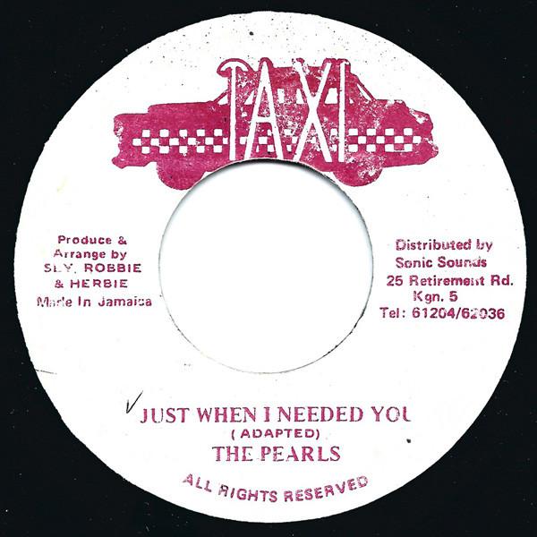 

7inch Record PEARLS Just When I Needed You NONE Taxi Jamaica Reggae Ska Dub Used