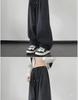 Men's Retro Washed Distressed Wide-Leg Jeans - American Trend