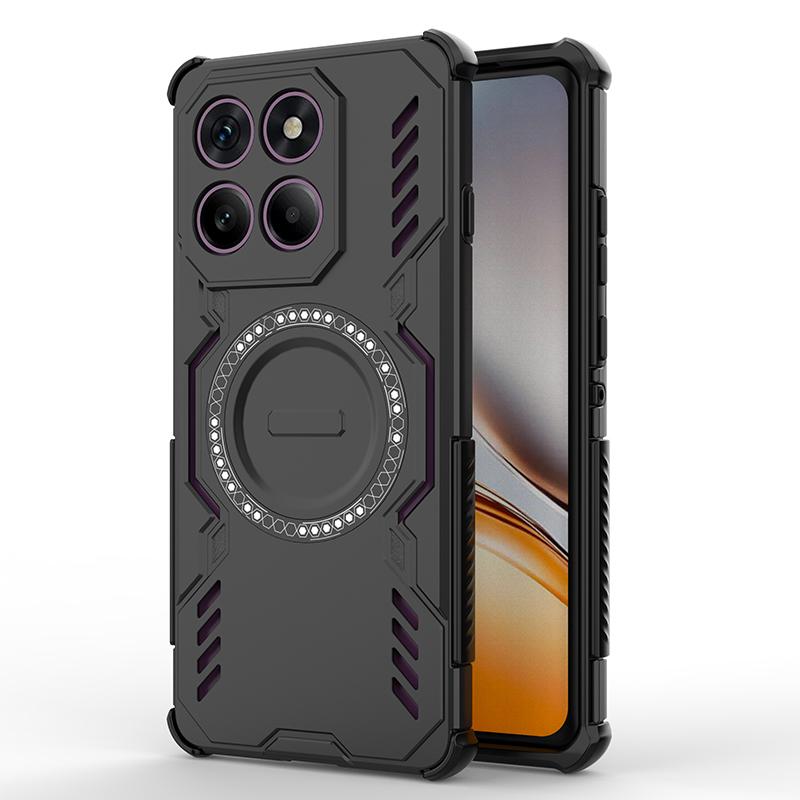 Heat Dissipation Armor Shockproof Magnetic Case For Motorola Edge 60 Pro Fusion G05 G15 G75 G100 G86 G67 G57 Power Back Cover