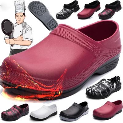 Moda 2024 Nowe Klapki Kuchenne Hotelowe Antypoślizgowe Wodoodporne Olejoodporne Buty Robocze Oddychające Odporne Buty Kuchenne Kucharz Szef Kuchni Plus Size