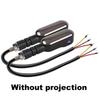 2PCS Motorcycle LED Turn Signals Light LED Tail Color Projection Lamp Color Projection Lamp with Waterproof Warning Light