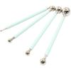 4Pcs Pink Ball Shaped Cake Dotting Tool, 8 Head Fondant Ball Tool Stainless Steel Modeling Ball Tool, Metal Ball Mold Tool for Cake Decoration,
