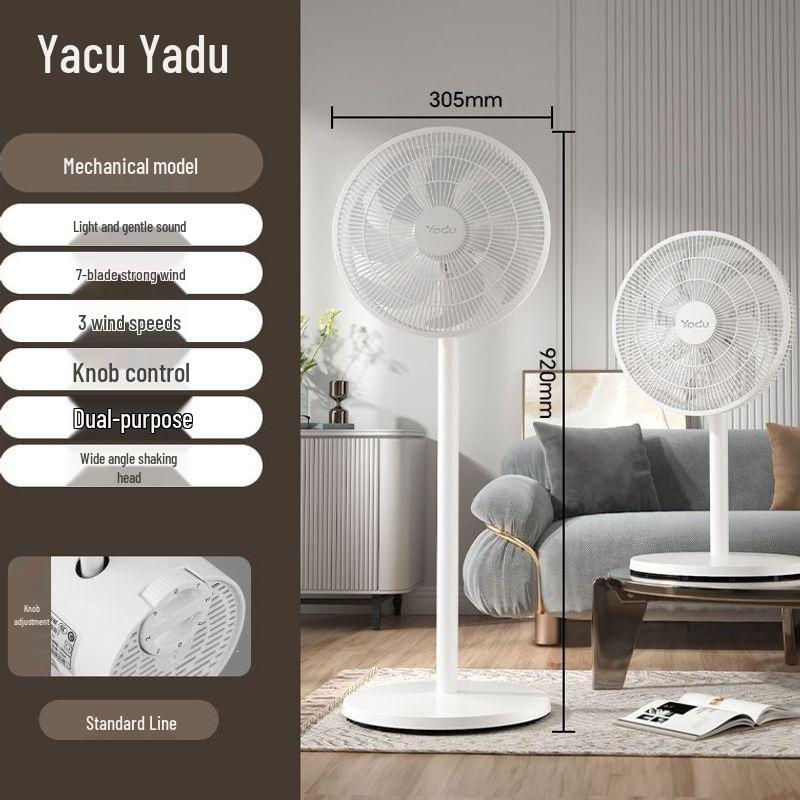 Remote Control Oscillating Floor Fan with Powerful Wind
