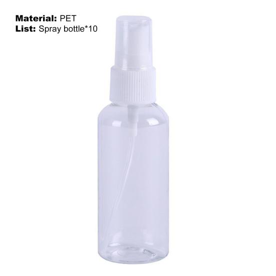 Yousheng 10Pcs/Set 5ml/8ml/10ml/20ml/30ml/50ml/60ml/80ml/100ml/120ml/150ml/200ml/250ml Spray Bottle Fine Mist Store Liquid Transparent Mini Travel