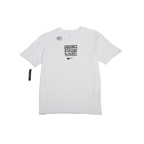 Nike T Shirts Men s Crew Neck Moderate Straight Fit AO0630-133 S