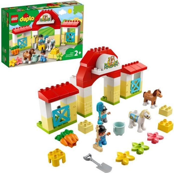 LEGO® 10951 DUPLO® Town L’écurie Et Soins De Poneys Jouet Avec Figurines Pour Enfant De 2 Ans Et +