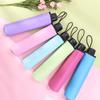 Minimalist 3-Folding Manual Sun Protection Umbrella with 190T Nylon Fabric for Summer
