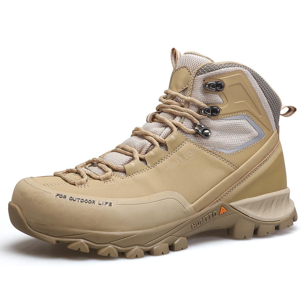 HUMTTO Pantofi de trekking impermeabili, de designer de lux, cizme de drumeție în aer liber, pentru bărbați, pantofi de munte, piele respirabilă, de siguranță, cizme pentru bărbați