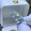 Moissanite & Diamond White Gold Stackable Pinky Rings for Women