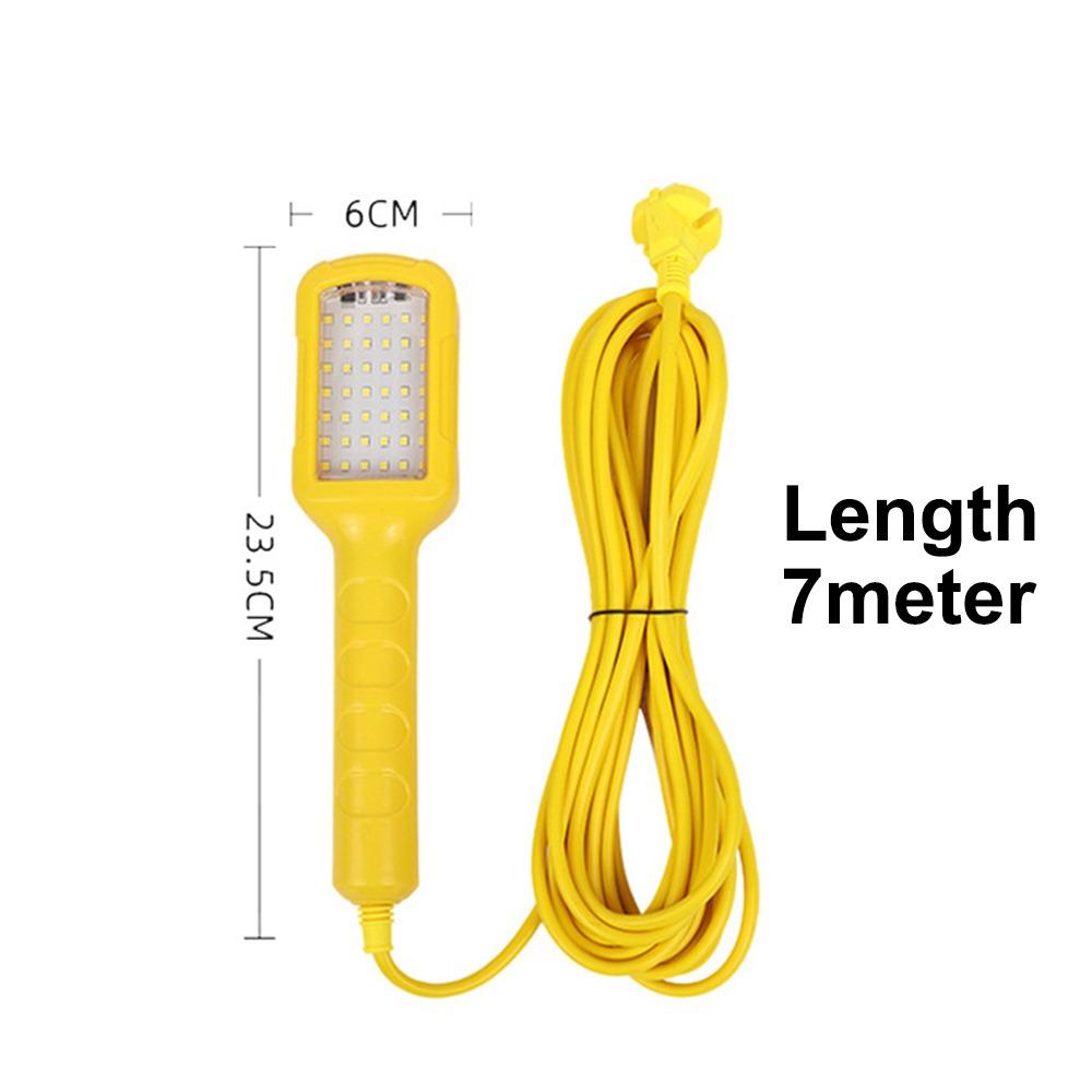 1pc 220V Magnetic Work Light Pure Copper Wire High Brightness Handheld Inspection Lamp Heavy Duty Magnetic Design