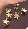 Korean Style Pearl Star Spiral Hairpin - Fashionable European & American Hair Accessory A018