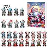 Christmas Advent Calendar Panda Calendar, 24 Days Countdown Contains Acrylic Ornament Set Ornaments, Cute Hanging Decorations for Tree