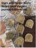 Yuezhen Star & Forest Night Retro Metal Clips for Stationery and Handbooks