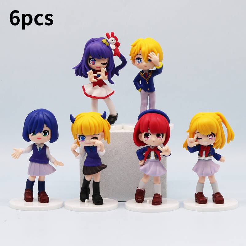 

Нет 6 шт. Кукла Оши Ко Игрушка Модель Украшение Анимация Мультфильм ПВХ Подарочный Материал