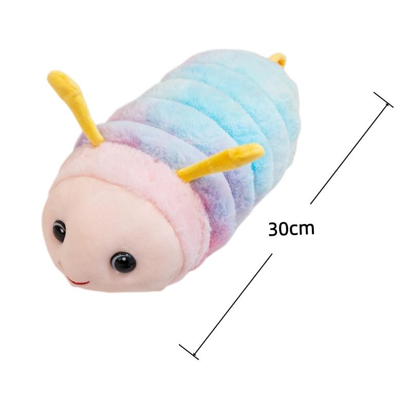 Entzückende Raupen-Stofftiere Insekten-Stoffpuppe Kawaii Kissen Anhänger Hobbys Sammlung Zuhause Kinder Geburtstagsgeschenke Dekor Spielzeug
