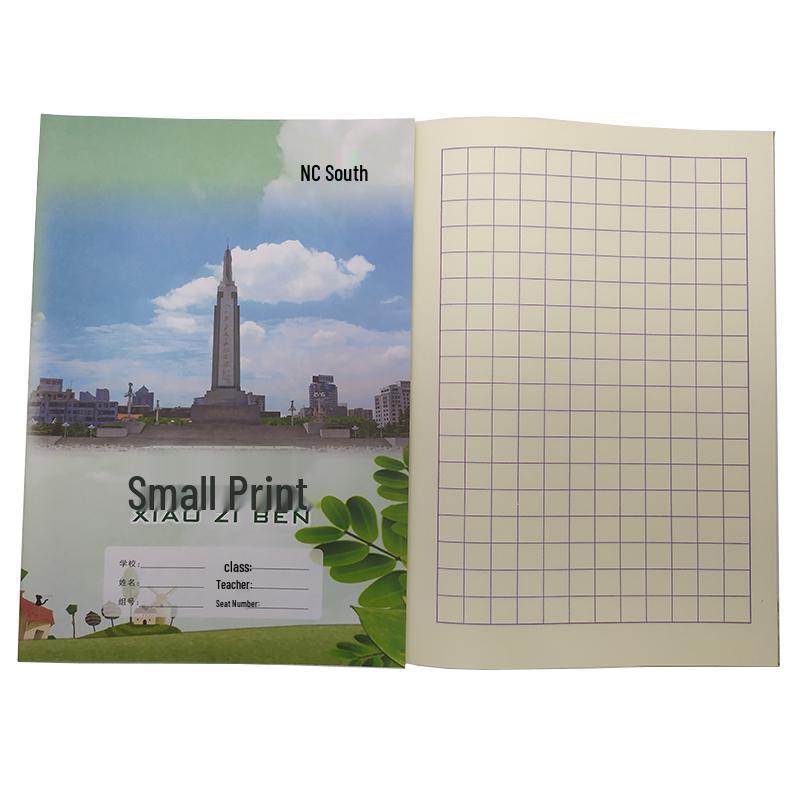 18K School Uniform Exercise Notebook: Pinyin, English, Arithmetic Practice Book.