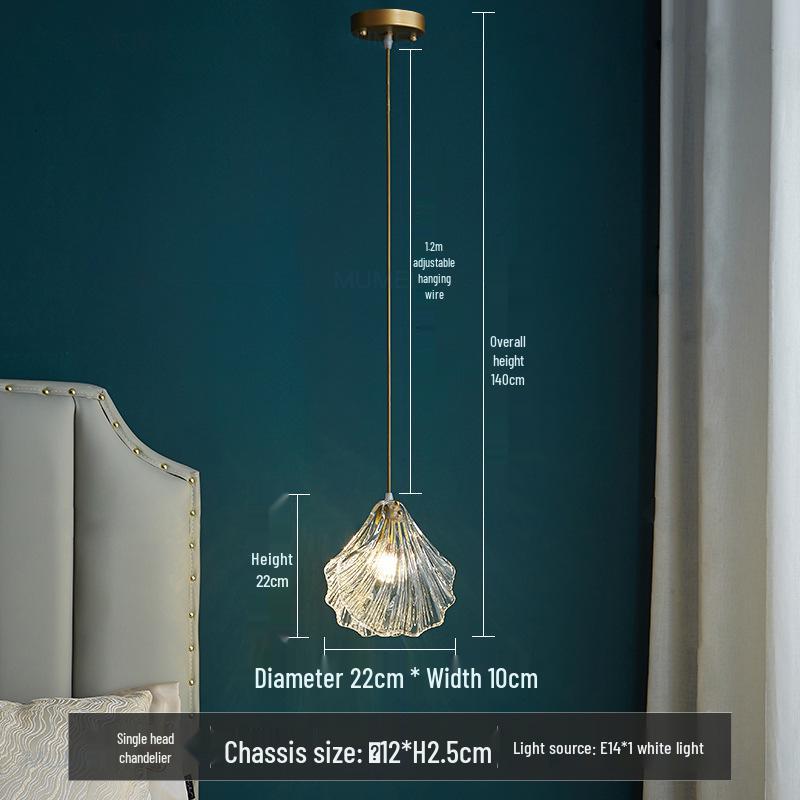 Modern Single Head Pendant Light - Light Luxury Design for Bedroom, Study, and Hallway
