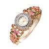 Vintage Court Style Floral Watch for Women Quartz Wristwatch