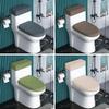 1 Set Machine Washable Toilet Tank Lid Cover Set Dustproof Bathroom Toilet Cover Set  Hotel