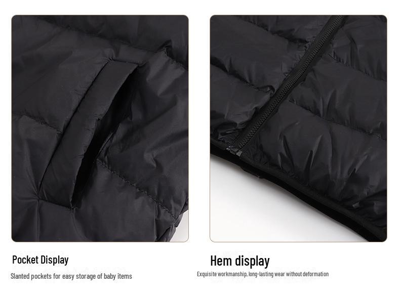 2024 Girls' Winter 3-in-1 Down Jacket - Windproof, Waterproof, Detachable for Big Kids