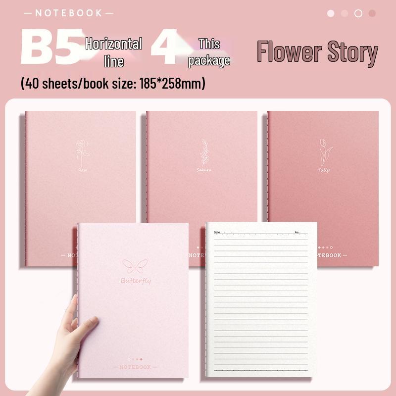 Gradient Color Soft Cover Notebook, Large 16K for Middle & High School Students.