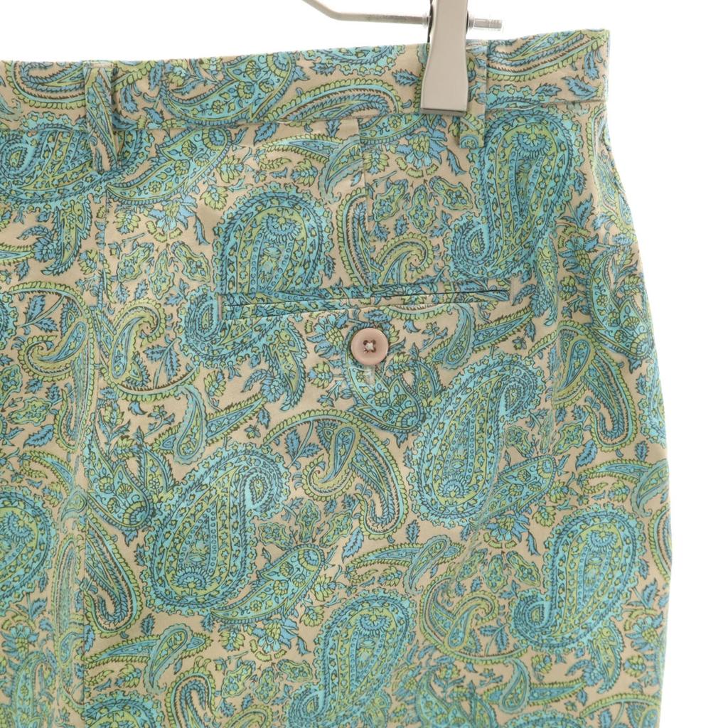 Gap Paisley Pattern Stretch Pants 12R Beige Women Used