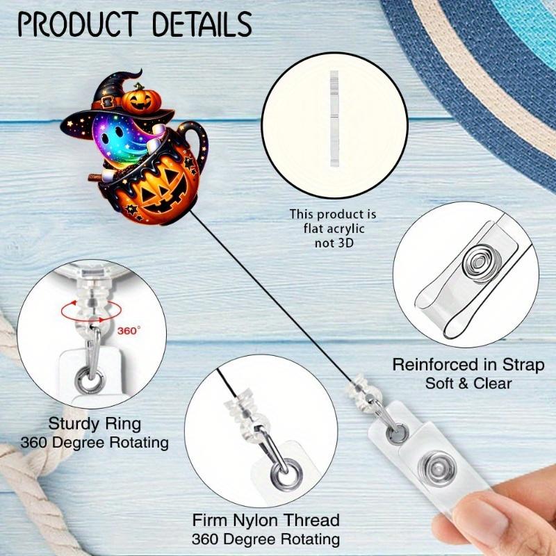 Cute Shark Badge Scroll with Halloween Skull Bat Design. Perfect for Nurses, Doctors, and Night Shift Staff.