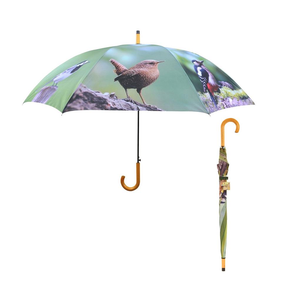 Parasol Z Nadrukiem W Ptaki 122 Cm
