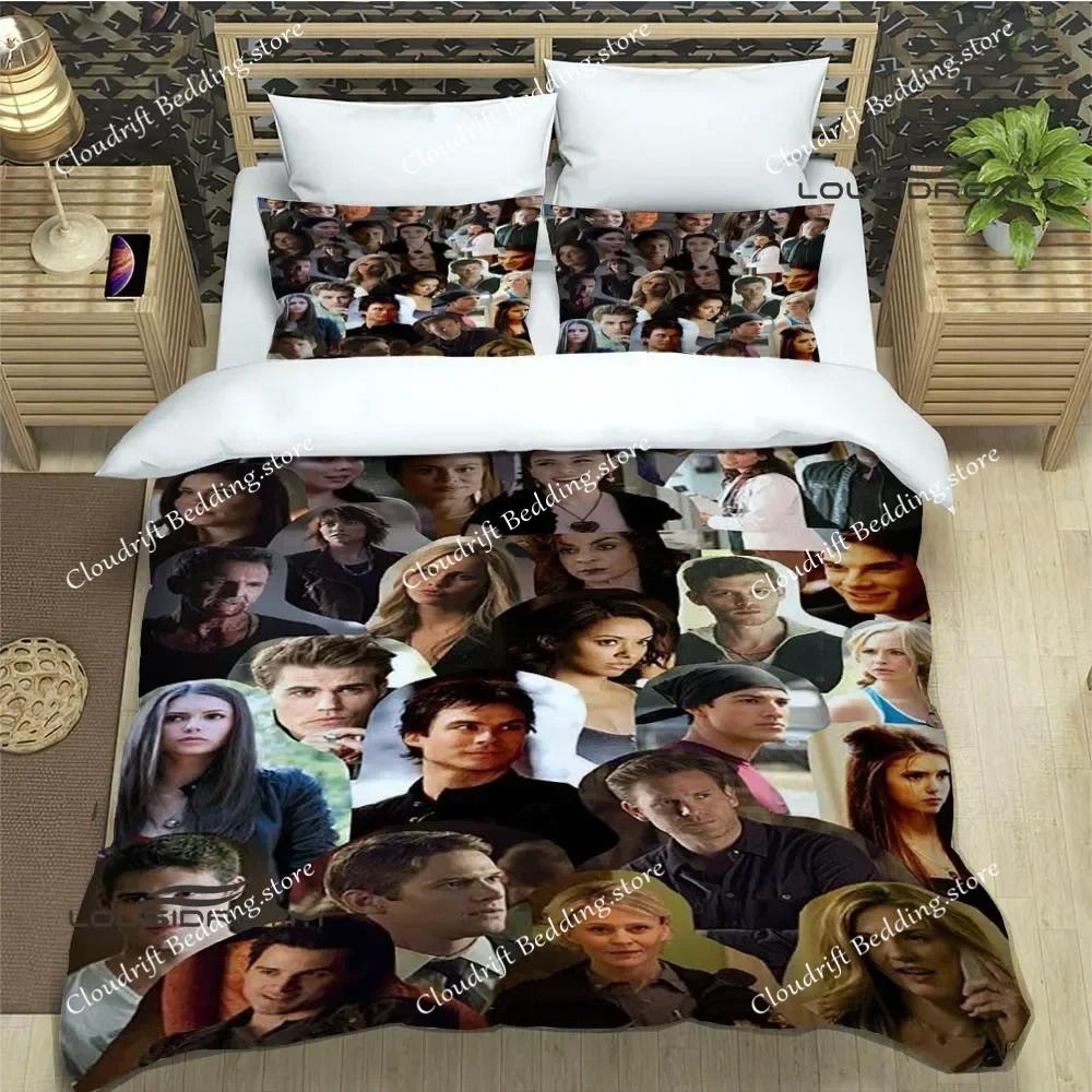 The Vampire Diaries Damon Salvatore Bedding Sets Exquisite Bed Supplies Set Duvet Cover Bed Comforter Set Bedding Birthday Gift