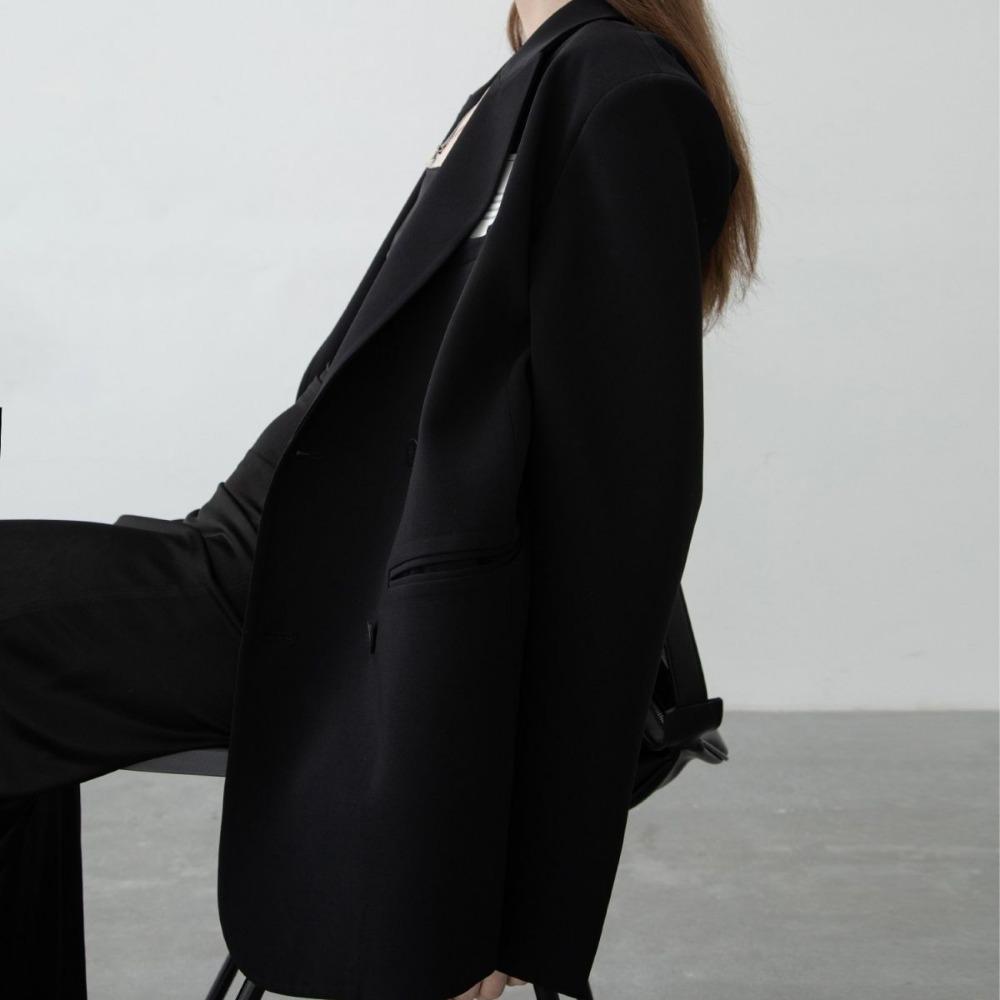 Stylish Korean Loose Oversize Suit Jacket Women's High-end Korean Loose School Uniform Top Trend