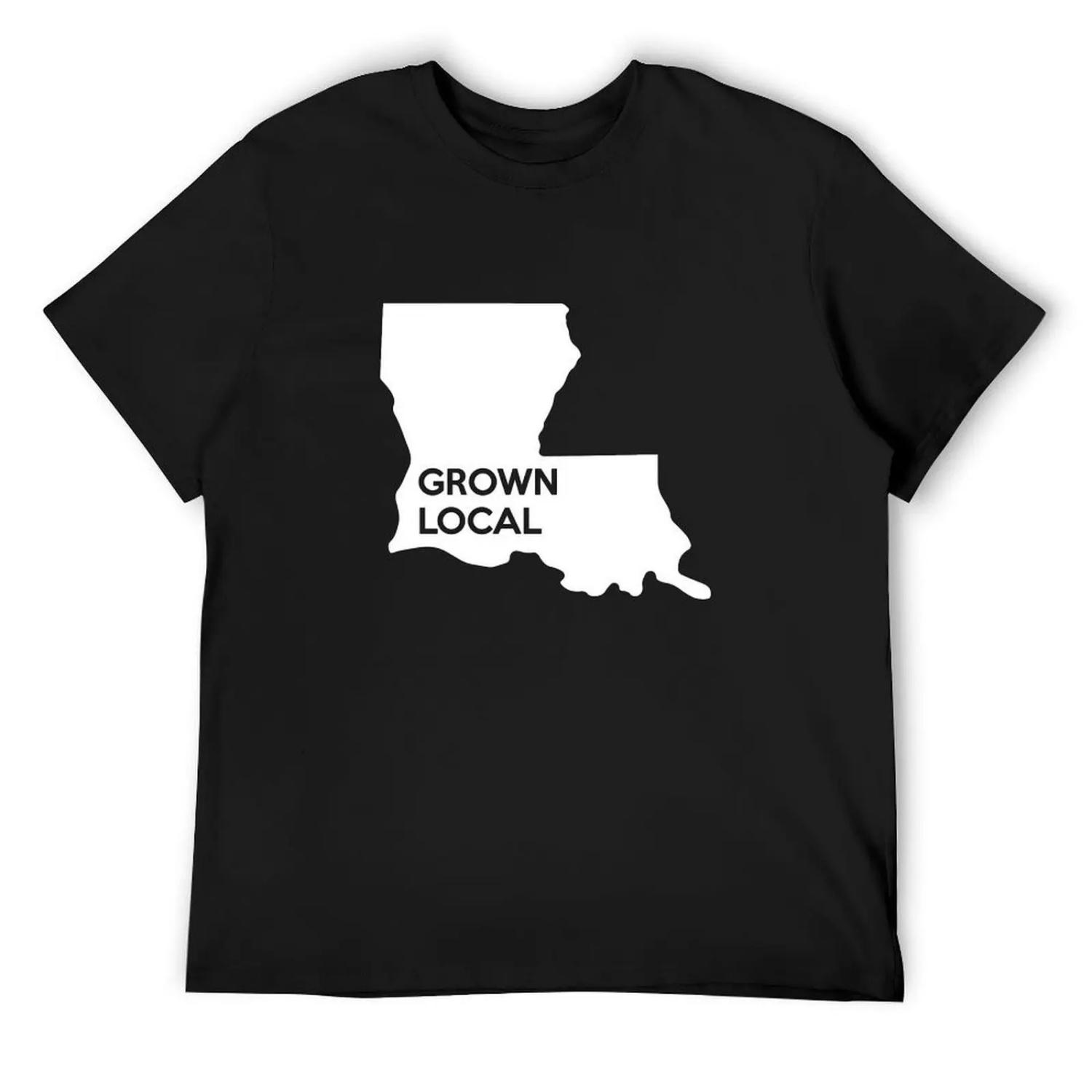 Louisiana Grown Local LA T-Shirt tshirts personalised shirts graphic tee Short sleeve tee cotton man t-shirts luxury clothes men S