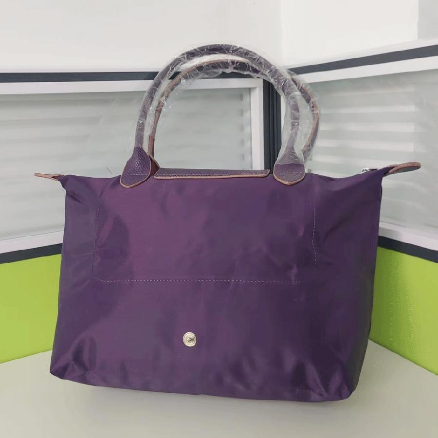 Geantă de plajă tote din nailon de înaltă calitate, geantă de mână la modă pentru femei, geantă tote de umăr Oxford, geantă de cumpărături pliabilă impermeabilă pentru femei