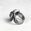 Dark Punk Style Men's Sheep Head Shape Exaggerated Ring European and American Retro Ring