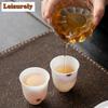 35ml ceașcă de ceai din porțelan cu jad gras de oaie, ceașcă de floarea fericirii, ceașcă de maestru, cană parfumată cu miros de noroi de jad alb, set de ceai Kung Fu personal