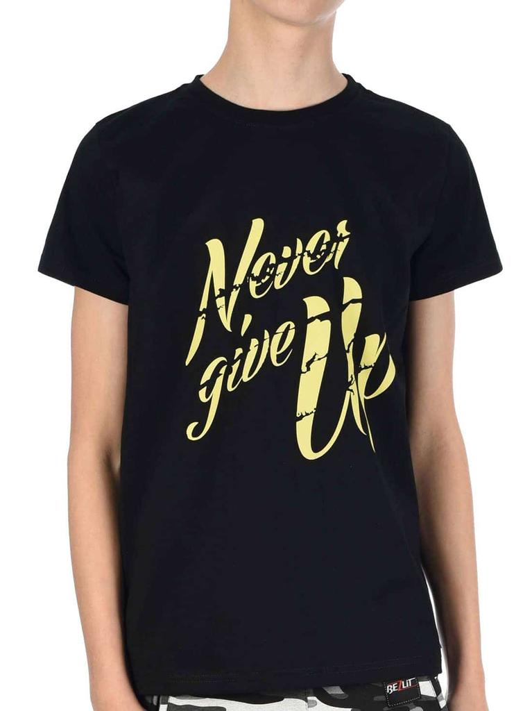 Jungen T-Shirt mit Never Give Up