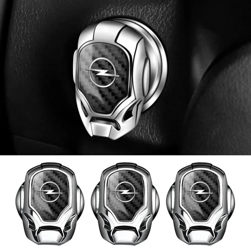 1pcs Car One-Click Start Buttons Protective Cover Decoration For Opel Astra Insignia Corsa Zafira Meriva Mokka Vivaro Vectra IC4