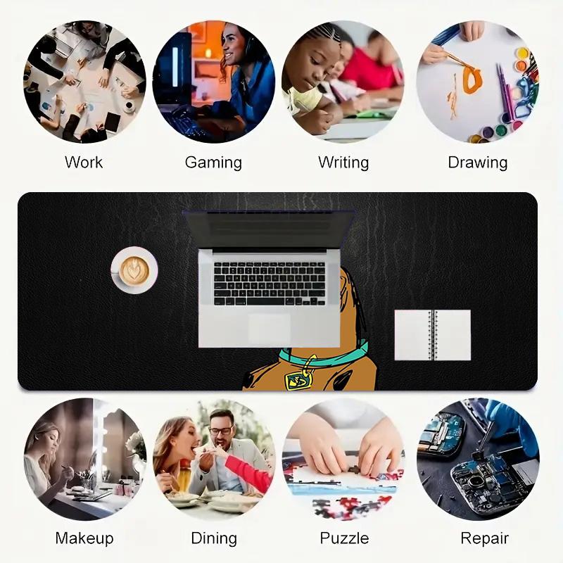 Scoobydoo Xl Gaming Mouse Pad Nonslip Rubber Base Stitched Edge Waterproof Desk Mat For Pc Laptop Gamer Office Computer Accessories C929967
